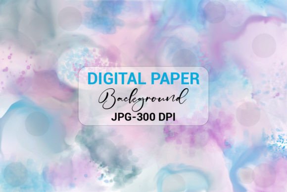 Abstract Multicolored Ink Digital Paper Guide