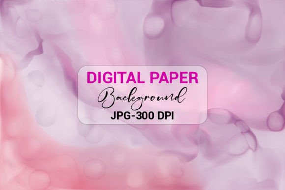 Abstract Pink Blue Watercolor Background