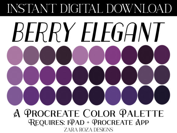 Berry Elegant Procreate Color Palette