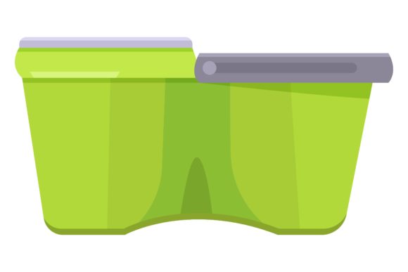 Cleaning Supplies Flat Vector Illustrations