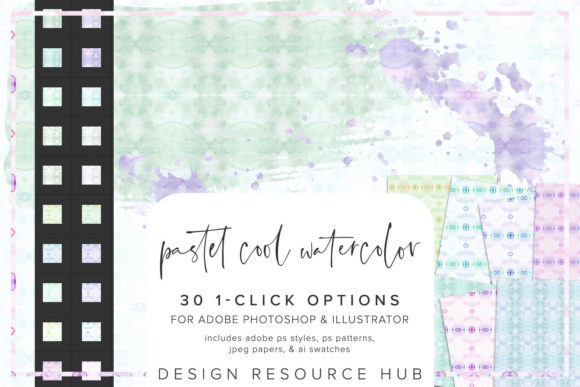 Cool Pastel Watercolor Photoshop Styles