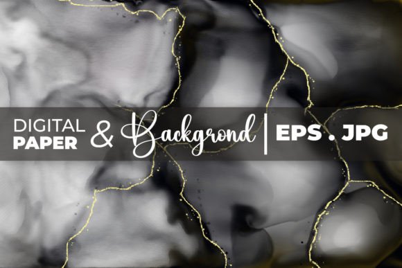 Elegant Black Gold Alcohol Digital Paper: A Versatile Design Resource