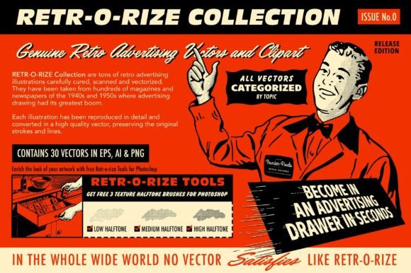 Retro Vectors Collection - Issue 0: Integrating Mid-Century Assets into Modern Design Workflows