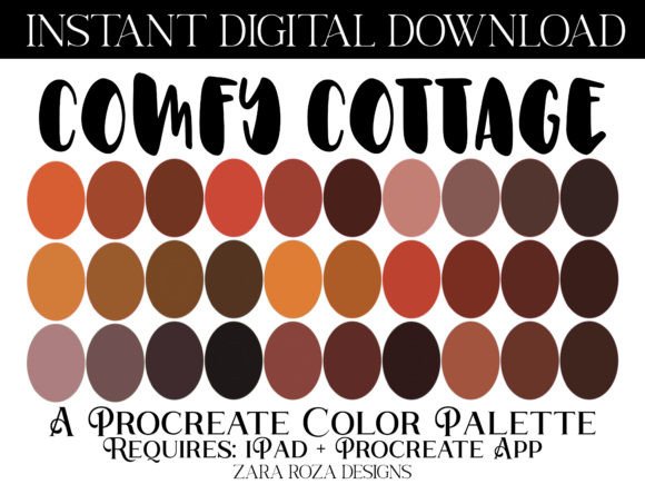 Unlocking the Comfy Cottage Procreate Color Palette for Digital Artists
