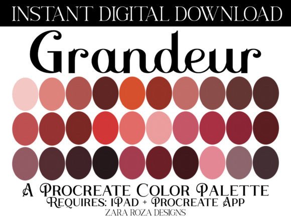 Unlocking the Grandeur Procreate Color Palette for Digital Artists
